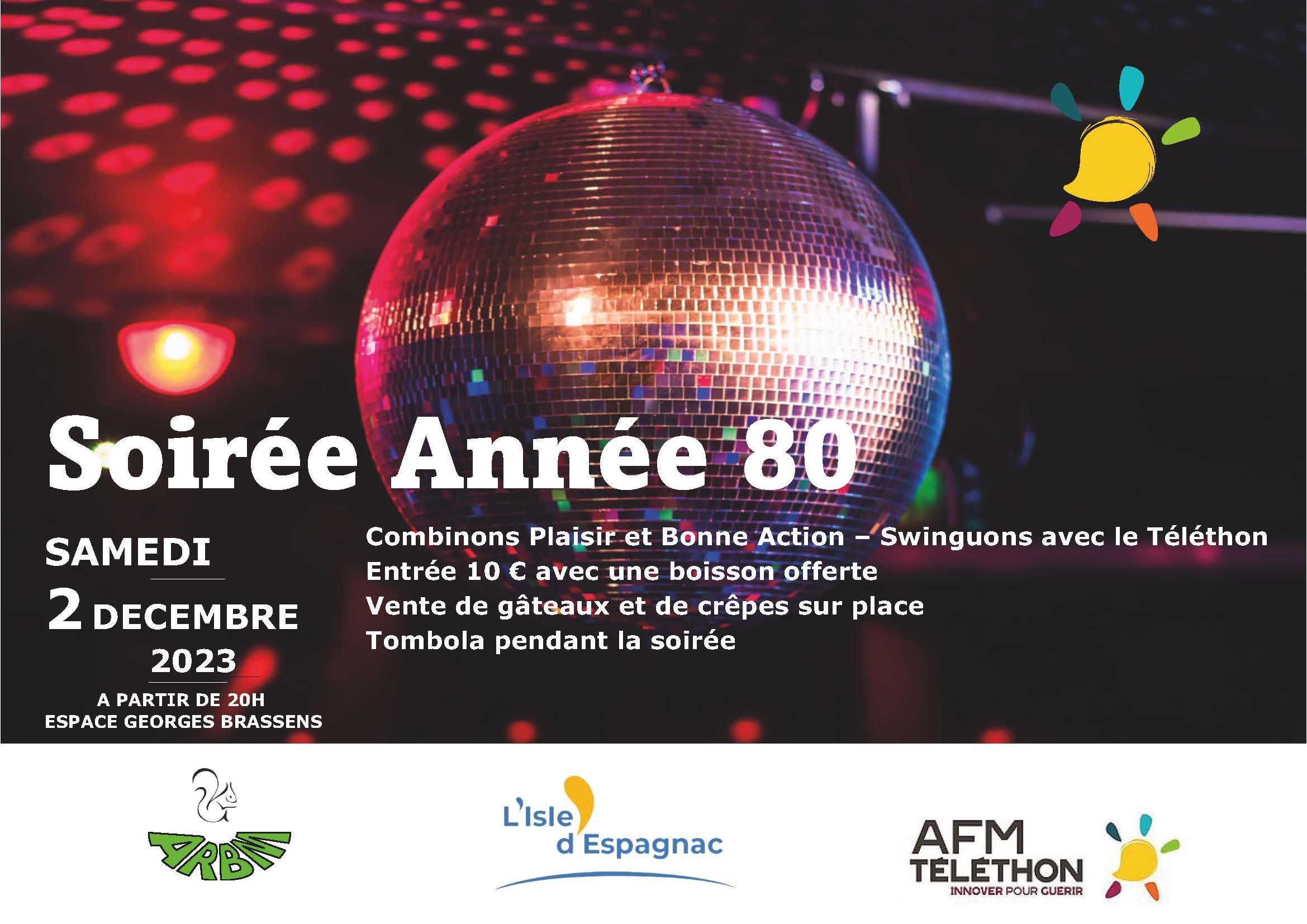 lisle-despagnac-affiche-soiree-annes-80-telethon-2023